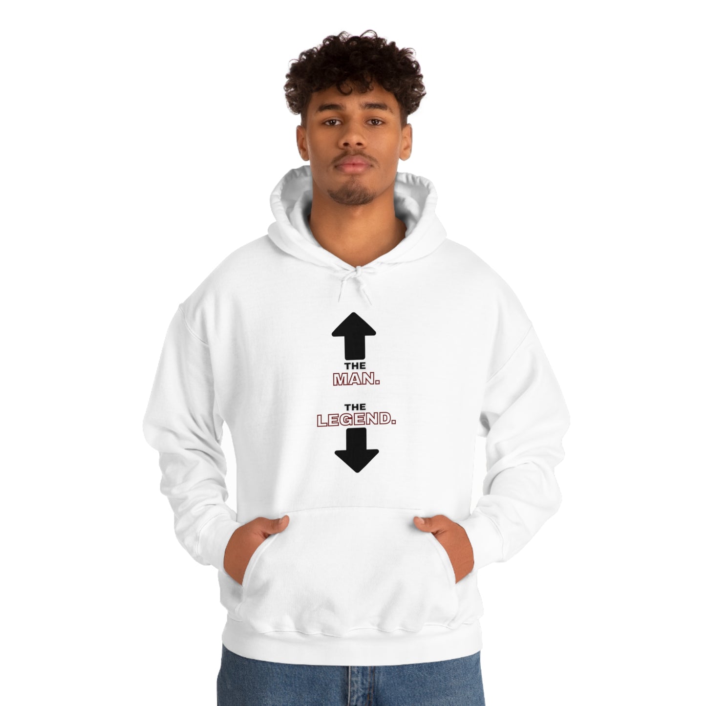 "The Man The Legend" Hooded Sweatshirt