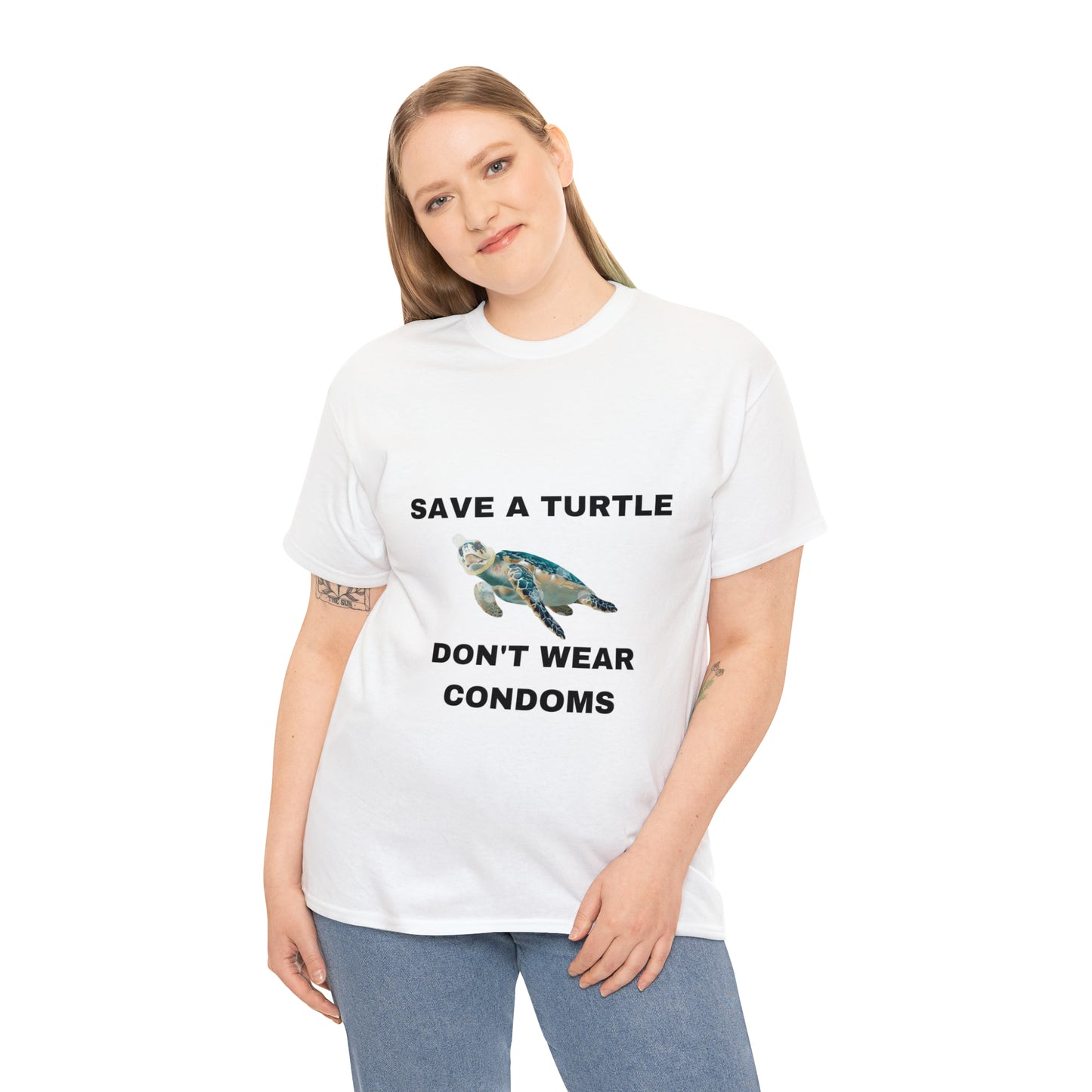 "Save A Turtle Don't Wear Condoms" Tee