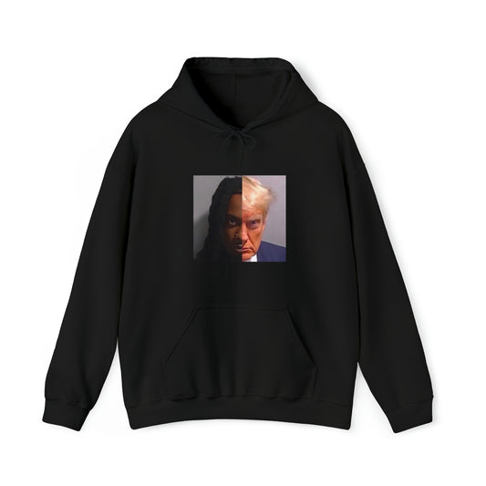 "Carti And Trump Mugshot" Hooded Sweatshirt