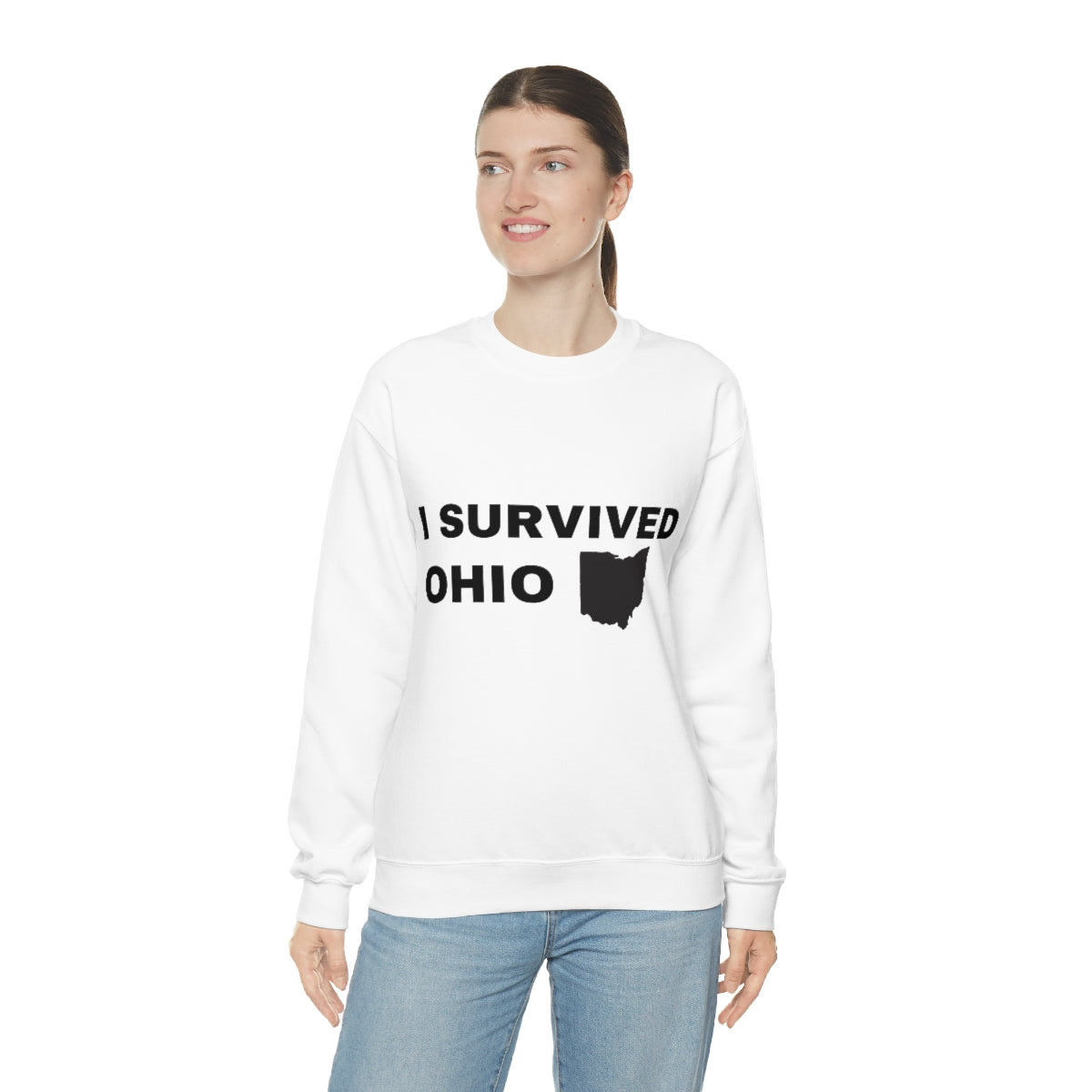 "I Survived Ohio" Long Sleeve Sweatshirt