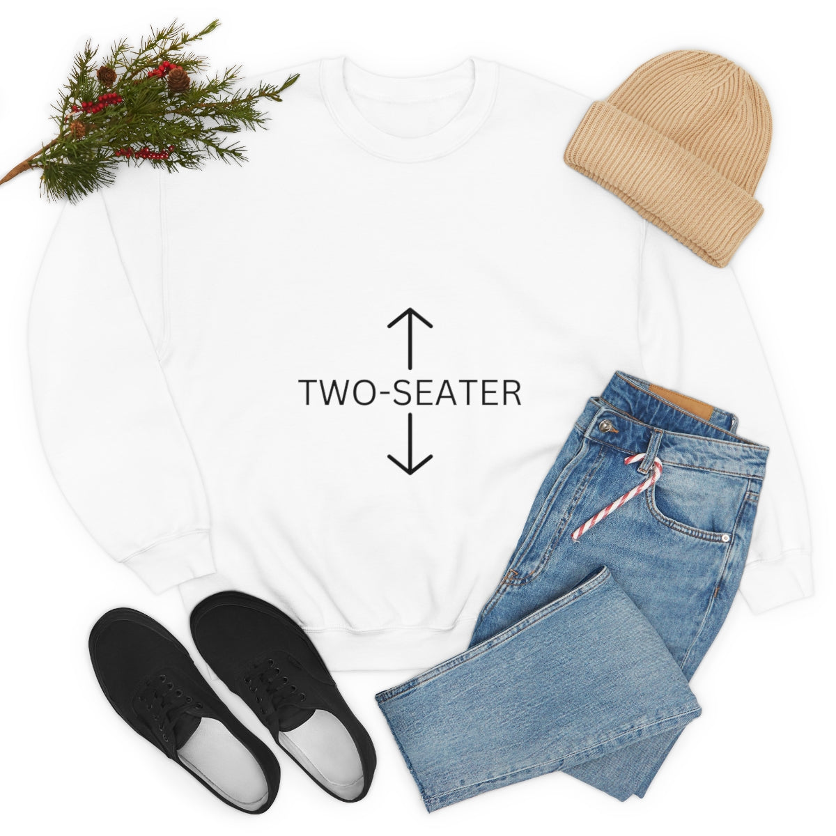 "Two-Seater" Long Sleeve Sweatshirt